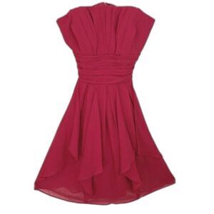 NWT Davids Bridal Strapless Dress Sz 4 Apple Red Party Wedding Holiday